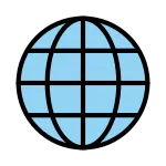 Globe With Meridians SVG Icon